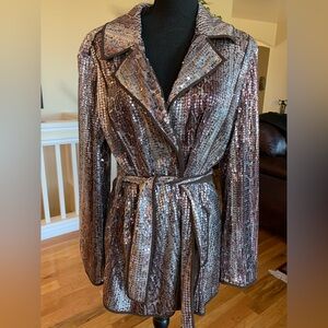 Chico's Shimmering Brown Jacket